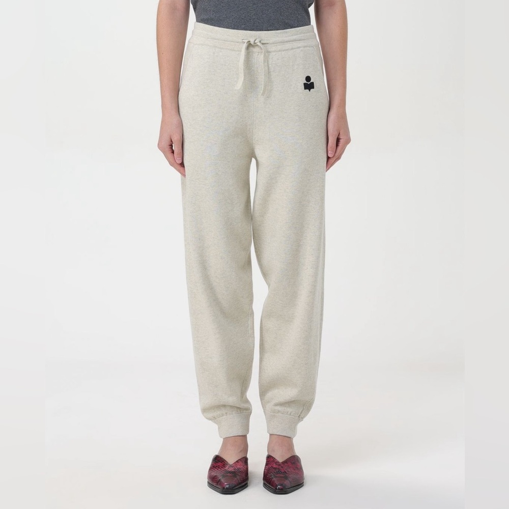 Isabel Marant ÉTOILE Kira Joggers Track Pants Light Grey Color Size 34 NWT